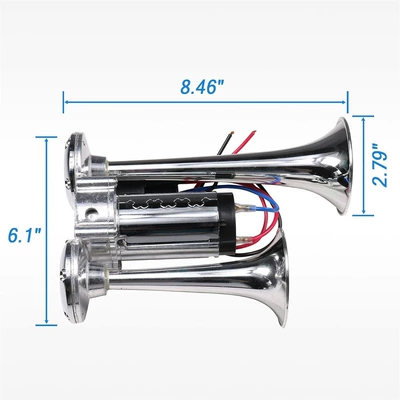 Car horn/tweeter horn double tube