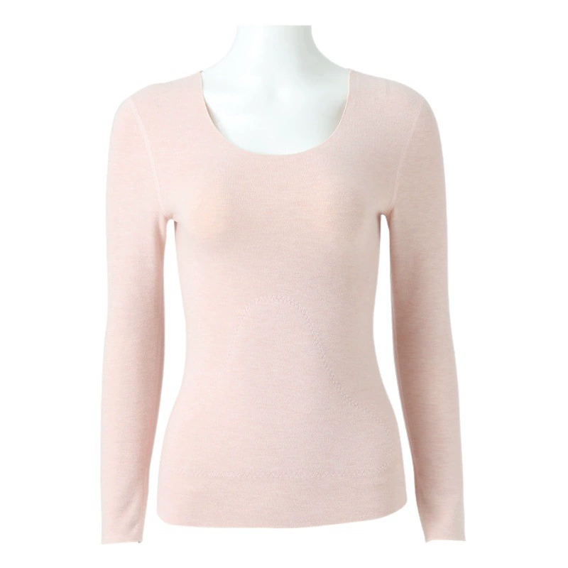 [Welfare] Термальный комплект нижнего белья для женщин, зимний стиль, нашивка из щетины с гиалуроновой кислотой, немецкий бархатный осенний комплект одежды с накоплением тепла