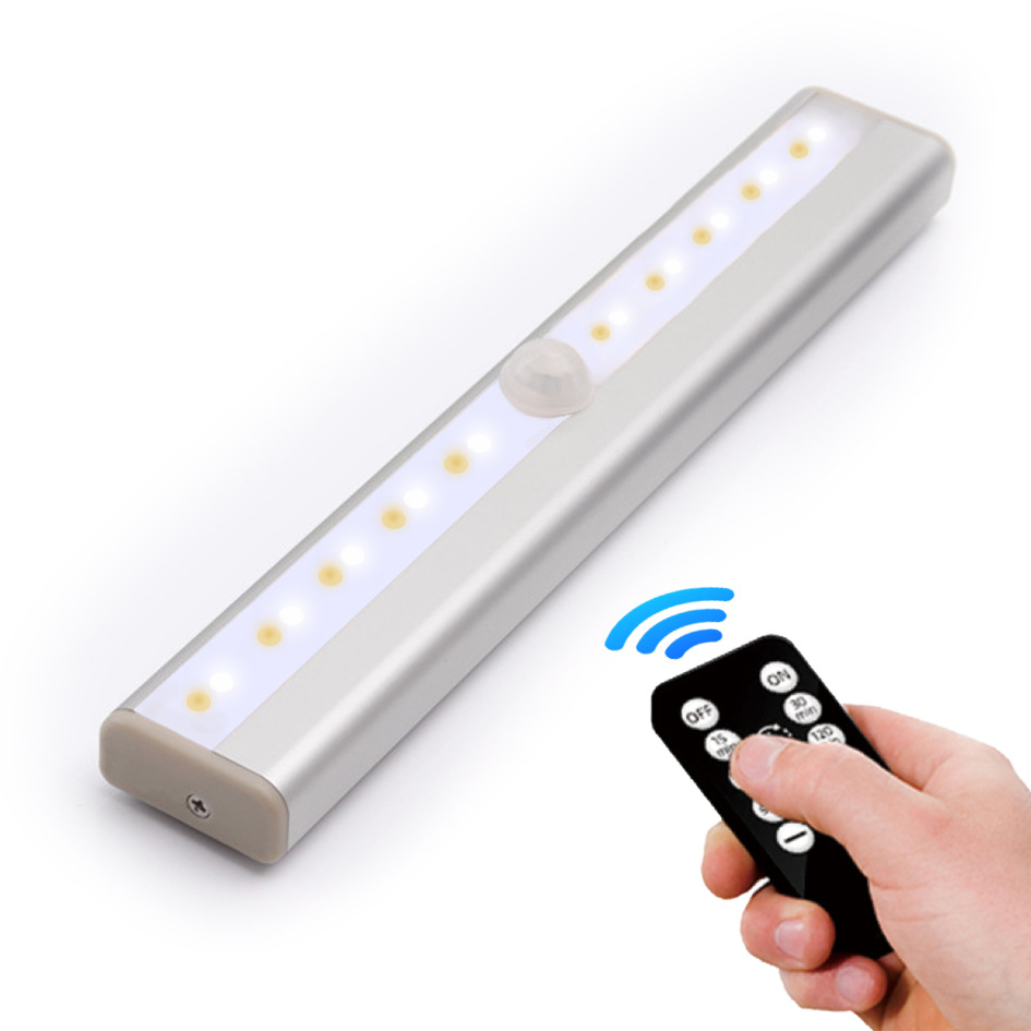 Luz de noche LED luz de inducción del cuerpo humano habitación larga en el hogar carga USB gabinete de vino de succión magnética armario armario luz de pasillo