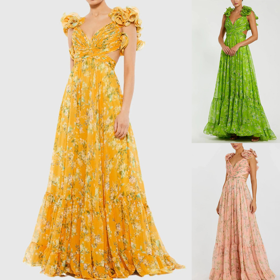 summer shiffon brand dress