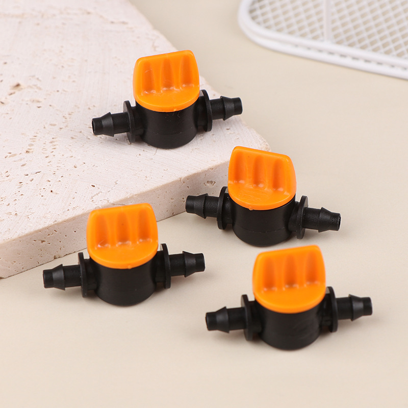 47 manguera de mini válvula de doble púa, válvula de interruptor de paso ajustable, accesorios de montaje de riego automático de jardín image 4