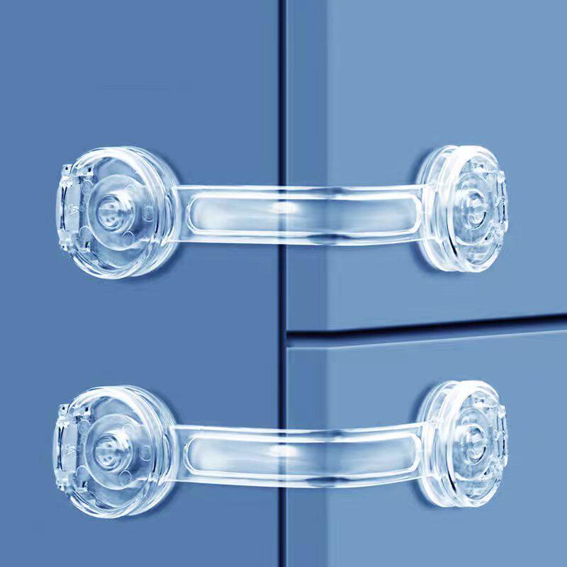 Cajones de seguridad infantil cerradura transparente sin rastro refrigerador cerradura de puerta multifuncional productos de protección Amazon transfronterizos