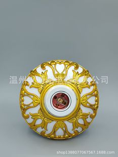 Home Supply Colorfulful Plastic Lamp Holder Lamp Holder Decorative Screw Gold and Silver Two-Colorful Lamp Holder Wholesale