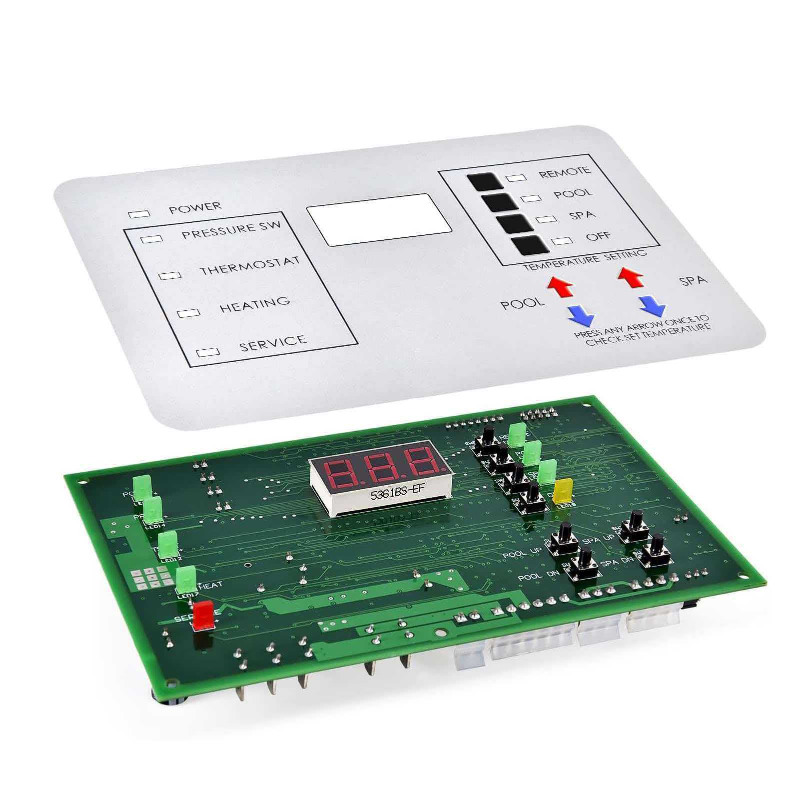 472100 Digital Display Temperature Control Panel Series Pool and Spa Heater Replacement