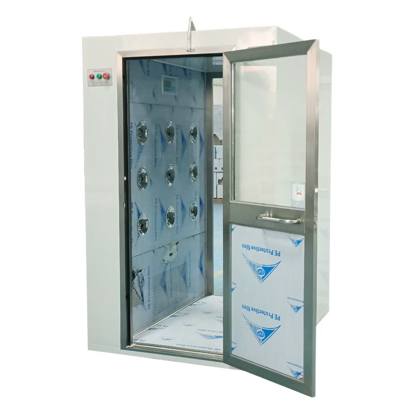 Нержавеющая сталь с двойным выдувом воздуха душевая комната без пыли мастерская украшение воздушный Душ производитель продуктов питания Очистка Проекта Дверь воздушного душа