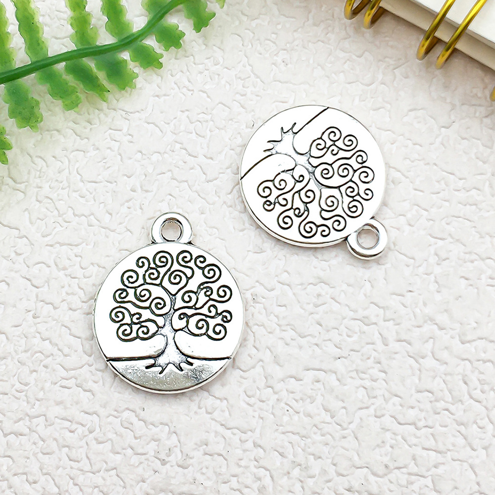 1 라운드 스몰 사이즈 나무 삶의 15x18mm-2g-11220