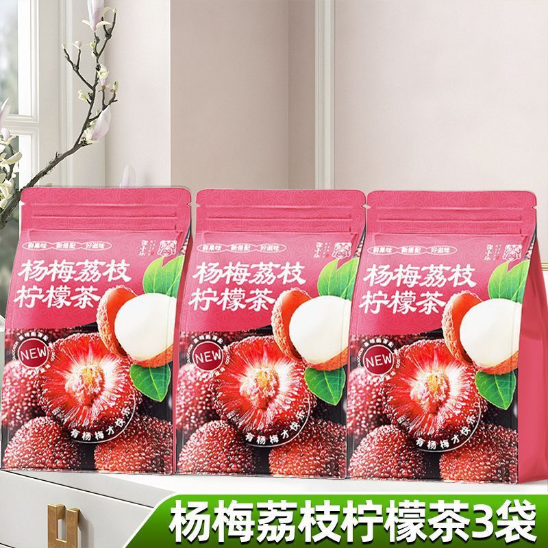 베이베리, 리치, 레몬 [30팩] 물을 삼키는 유물 - 상쾌하고 기름기/펄프와 우롱차의 충돌