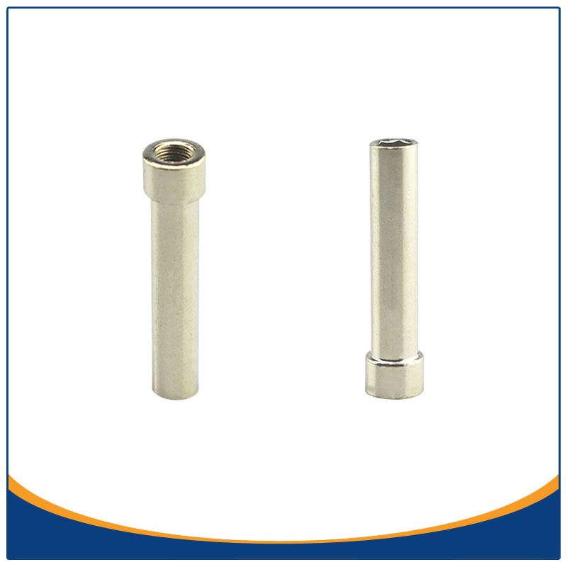 东莞厂家供应异形半空心铆钉 6.3*33铁镀镍圆柱头内螺纹双孔铆钉