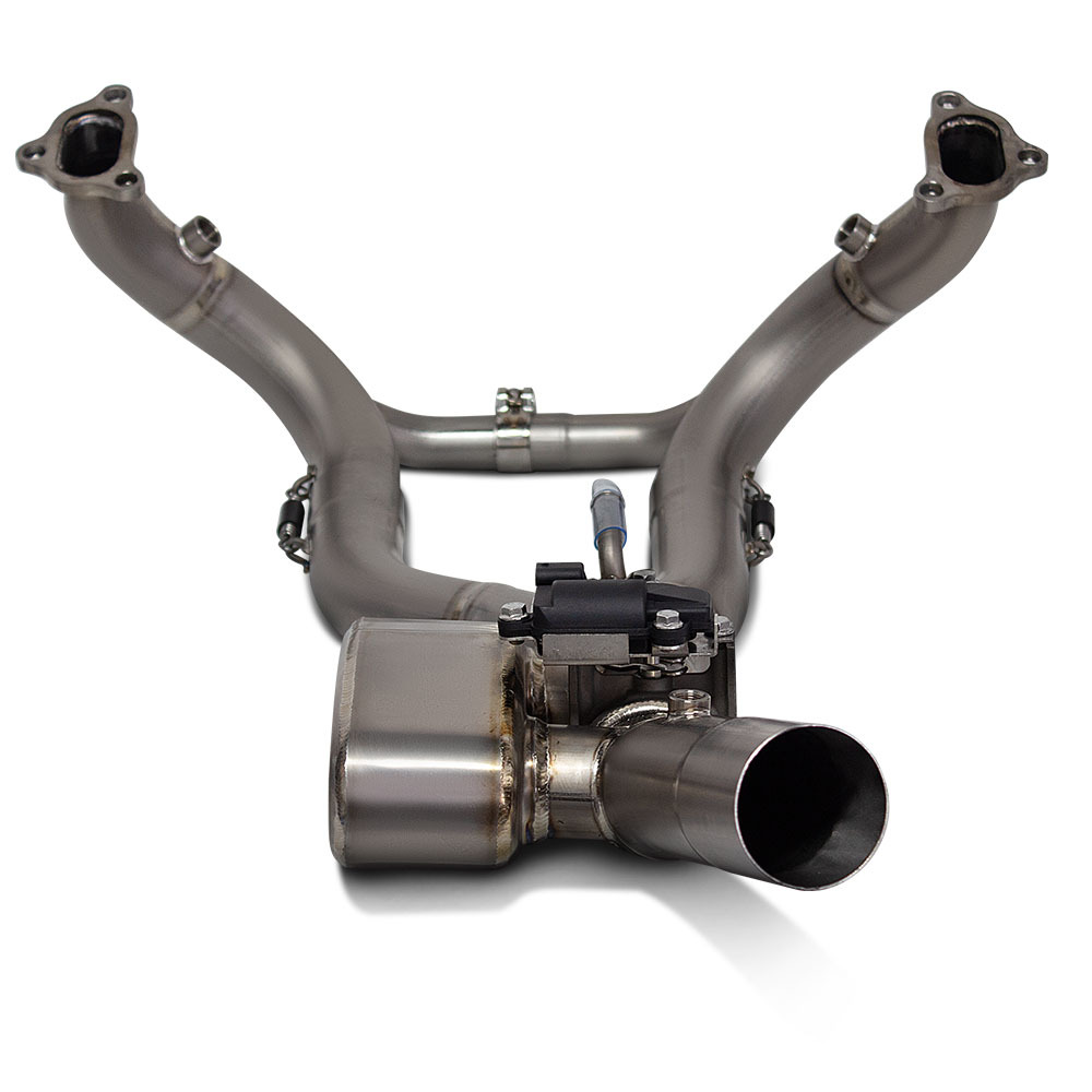 Suitable for Bmw Motorcycle Exhaust Modification R1250Gs/Adv Waterbird Valve Titanium Alloy Front Section 65mm