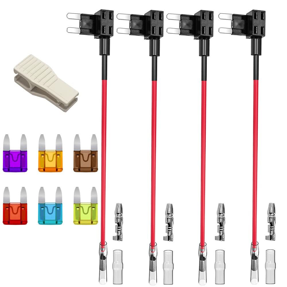 跨境热销4件装小号mini保险丝取电器保险丝片3A-20A保险丝拉拔器