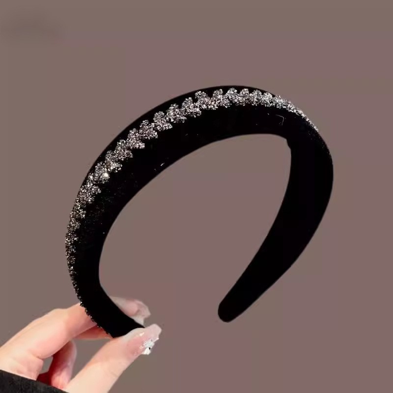 重工发捆发箍女高级感日常外戴带齿防滑简约树叶洗脸头箍一件代发|undefined