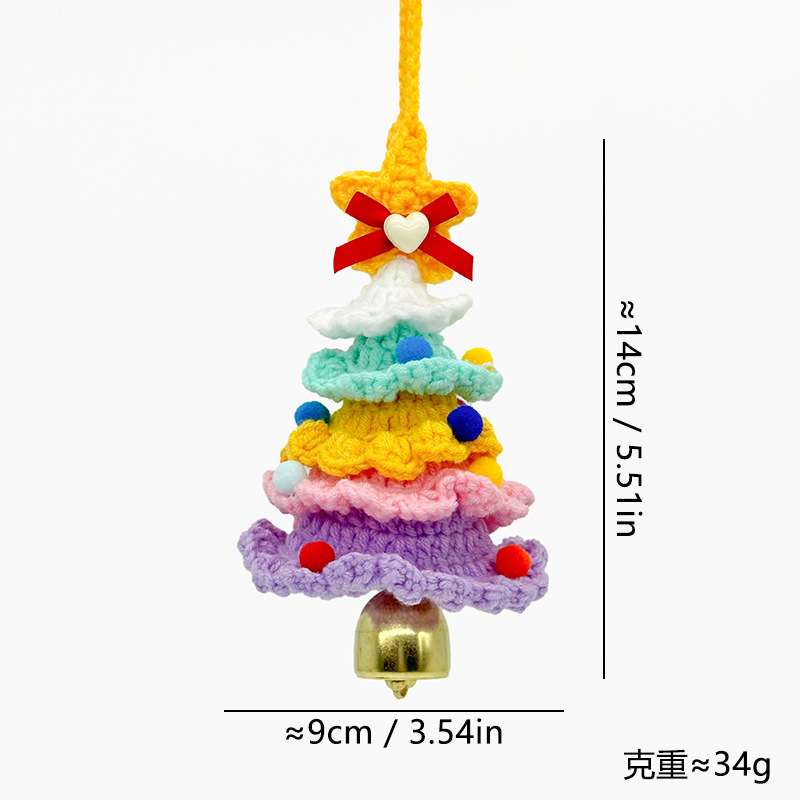 クロスボーダークリスマスギフトサンタクロースクリスマスツリー雪だるまヘラジカ手作りかぎ針編み人形感情的なデスクトップ装飾品|undefined