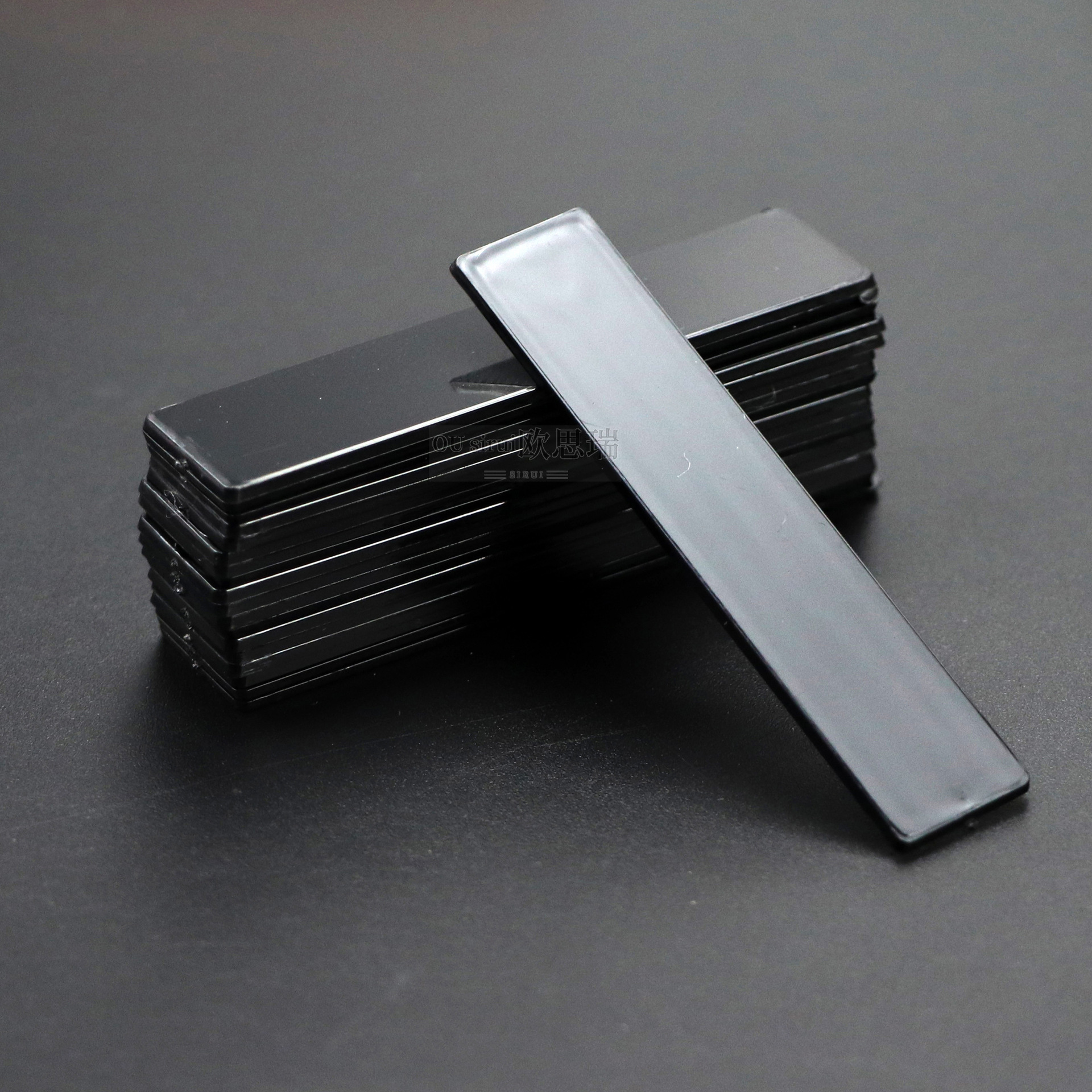 Tablero de exhibición de arte de uñas tira de acrílico transparente tira de exhibición de obras de arte de uñas muestra tira transparente tienda de arte de uñas 50 piezas