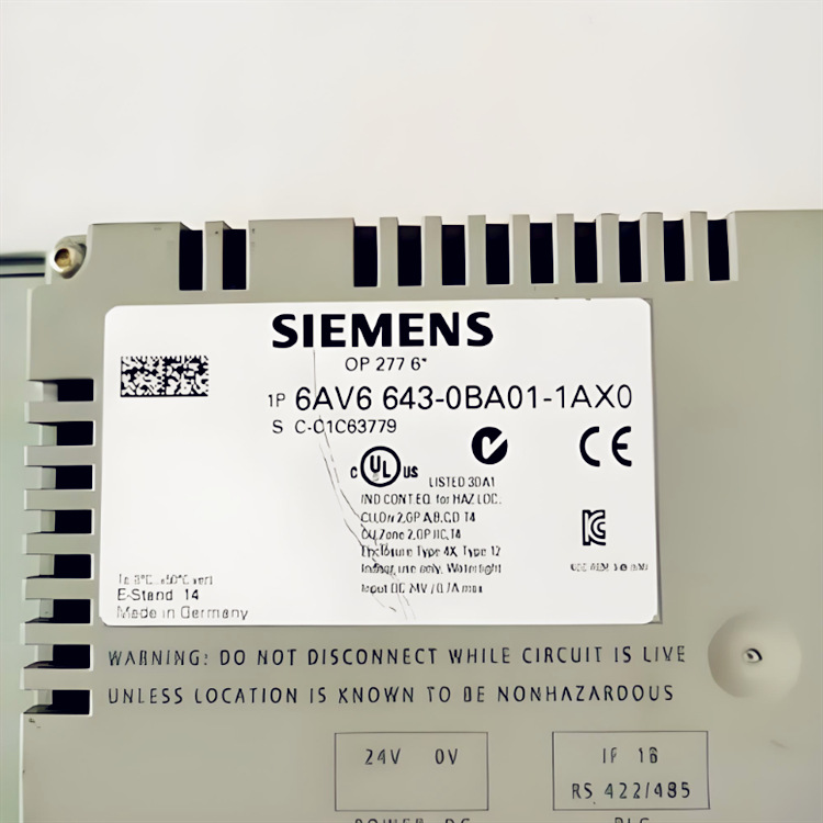 西门子触摸屏6AV6643-0BA01-1AX0操作员面板,5.7寸彩色中文显示