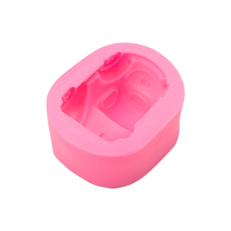 Tridimensional coche de silicona molde decorativo pastel pudín mousse postre accesorios hechos a mano jabón epoxi molde