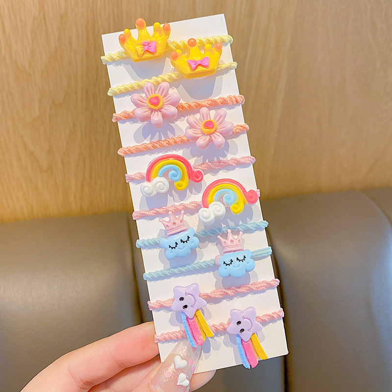 2022 nueva cuerda de pelo bebé corbata anillo de pelo tocado