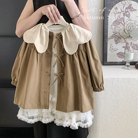 童连衣裙;童套装;普通外套