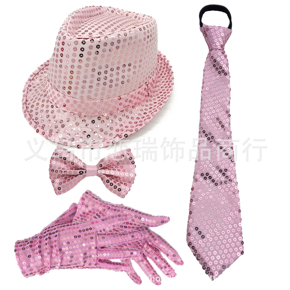 70s DISCO espectáculo accesorios esquinilla sombrero corbata guantes cinturón hombre conjunto Xiaoyin TEMU en stock