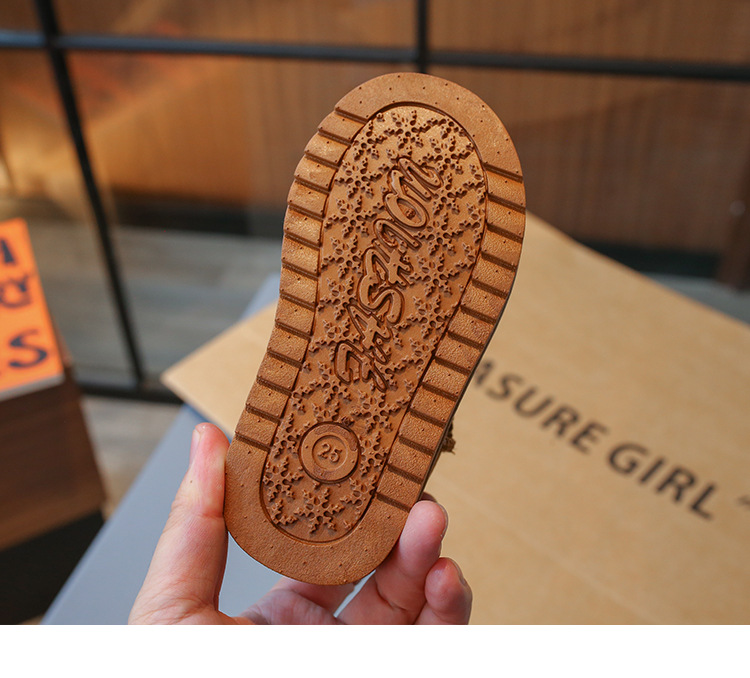 Winter New Children's Shoes Children's 1-16 Year Old Solid Soft Sole Snow Boots Girls' One Step Plush Warm Cotton Shoes_voghion.com