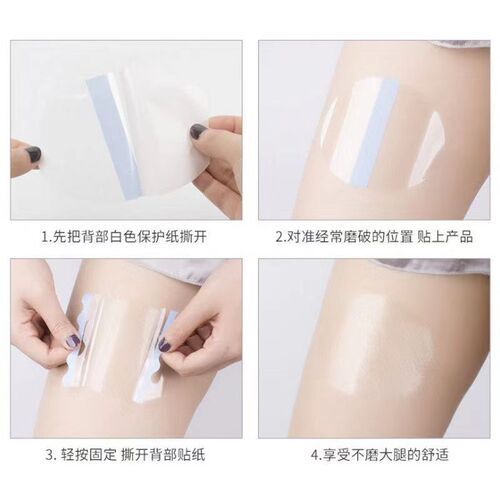 Anti-slip inner thigh pad for men and women, transparent, invisible, waterproof, sweat-proof, suitable for summer.