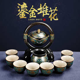 瓷全自动懒人防烫创意泡茶器新型功夫茶具套装复古办公茶壶茶杯