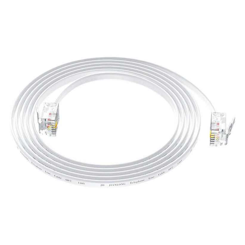 Стационарная телефонная линия 2-жильный 4-Жильный Удлинительный кабель с готовой телефонной перемычкой 4-жильный наружный фиксированный телефонный кабель