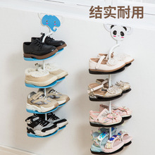 儿童挂式鞋架小型卡通家用门口宝宝鞋子专用收纳架日式省空间小孩