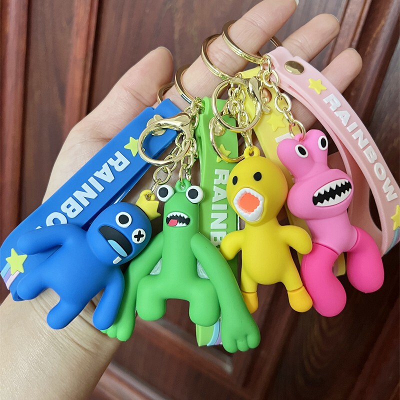 Cross-border Hot Selling rainbow Partner Keychain rainbow friends Sausage Monster rainbow friends Keychain