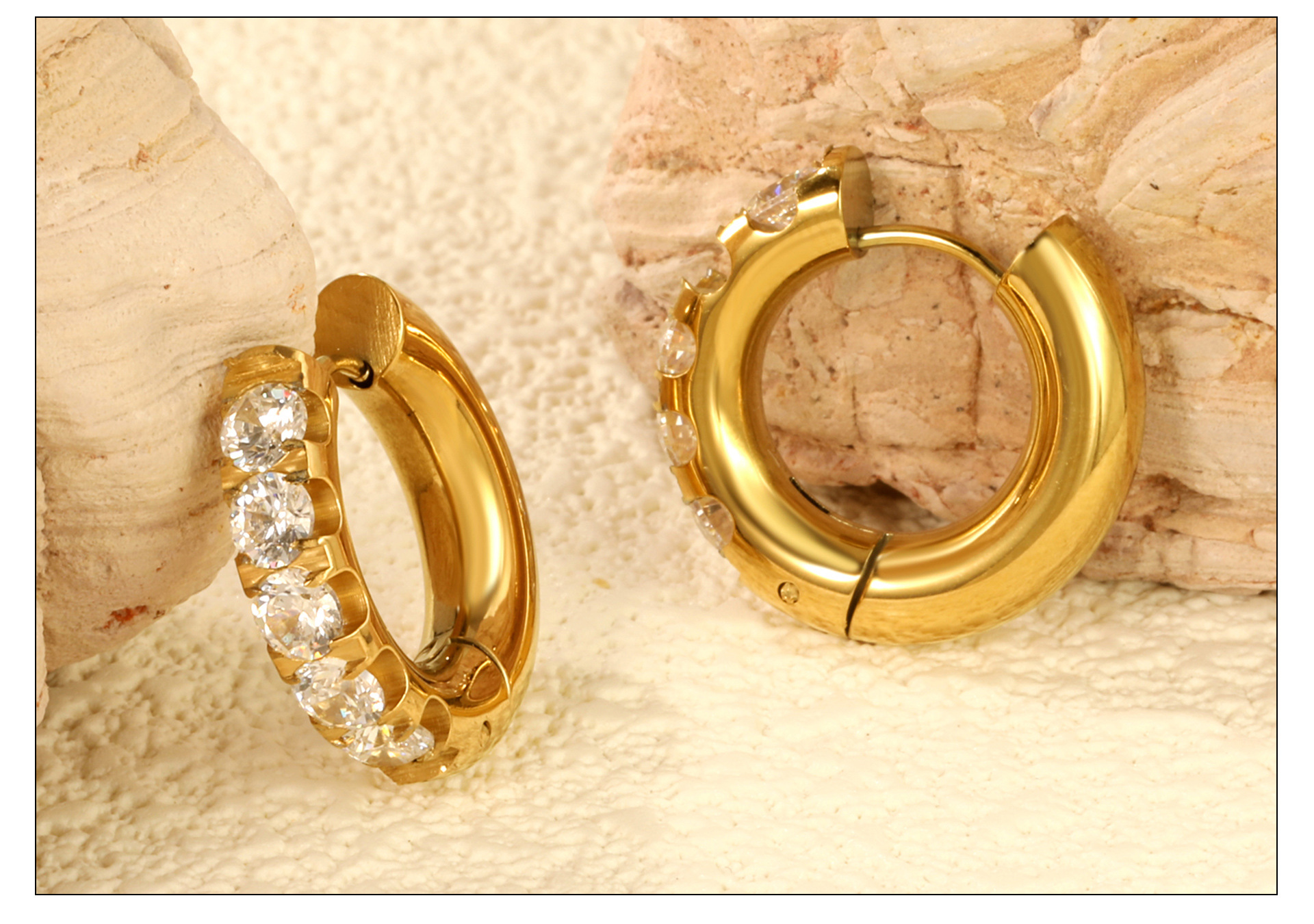Holiday, Travel Occasion 304 Stainless Steel Material 1 Pair Elegant Lady Simple Style Geometric Plating 304 Stainless Steel Earrings