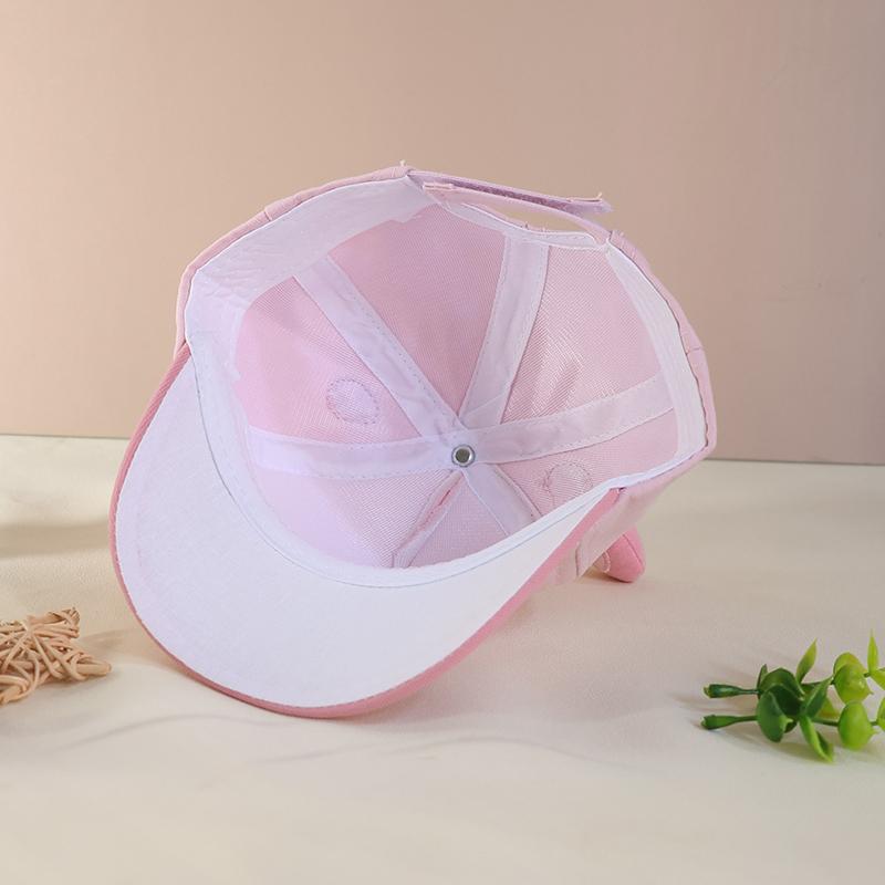 Sombreros infantiles primavera y otoño para niños y niñas gorras de lengua de pato adorables orejas de conejo para bebés sombreros de béisbol sombreros de sol