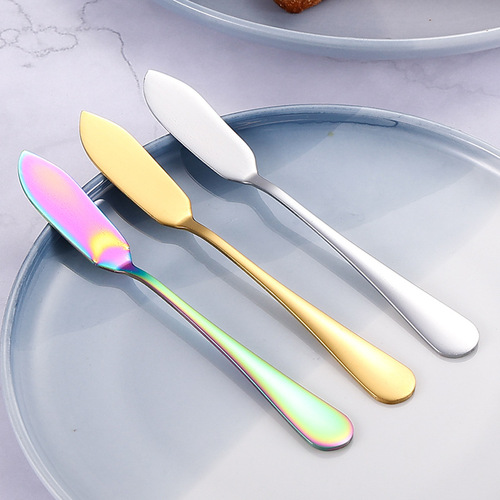 1010 stainless steel butter knife cross-border butter knife bread jam spreader knife household western food butter spatula wholesale