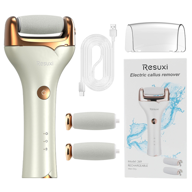 Pie de molienda para eliminar la piel muerta, artefacto mágico de pedicura para mujeres, conjunto de pedicura para eliminar la piel de los pies, talón de los pies, máquina eléctrica de molienda de pies para el hogar