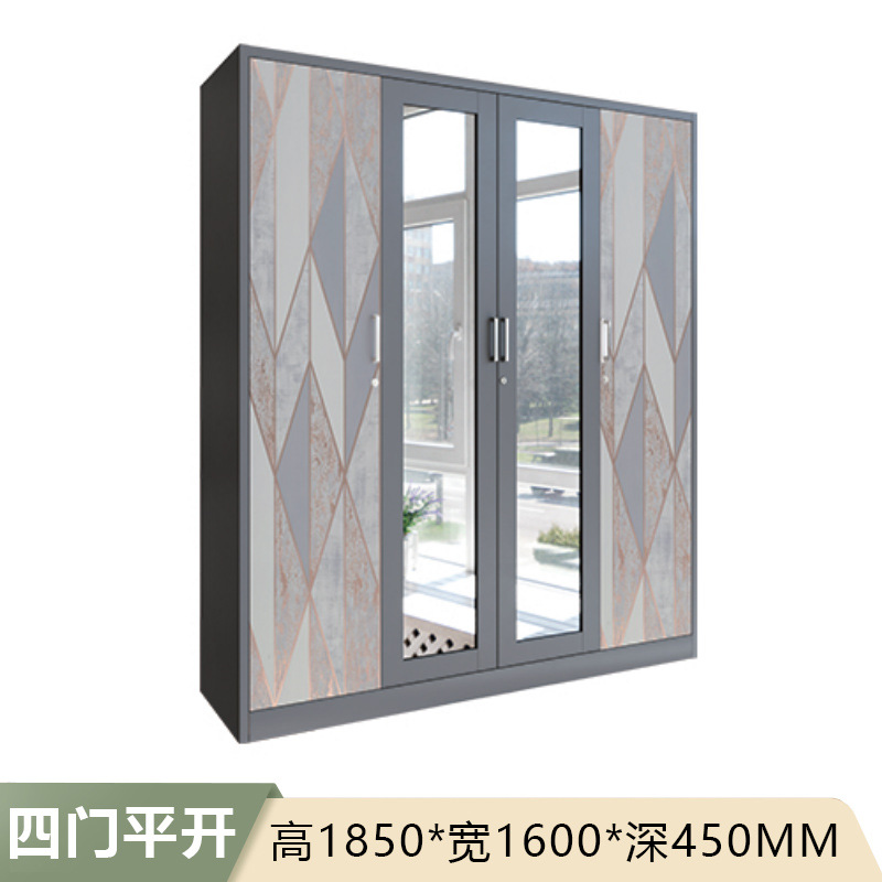 Amazon venta caliente armario de impresión para el hogar puerta batiente de acero casillero armario de almacenamiento de dormitorio fabricante de comercio exterior