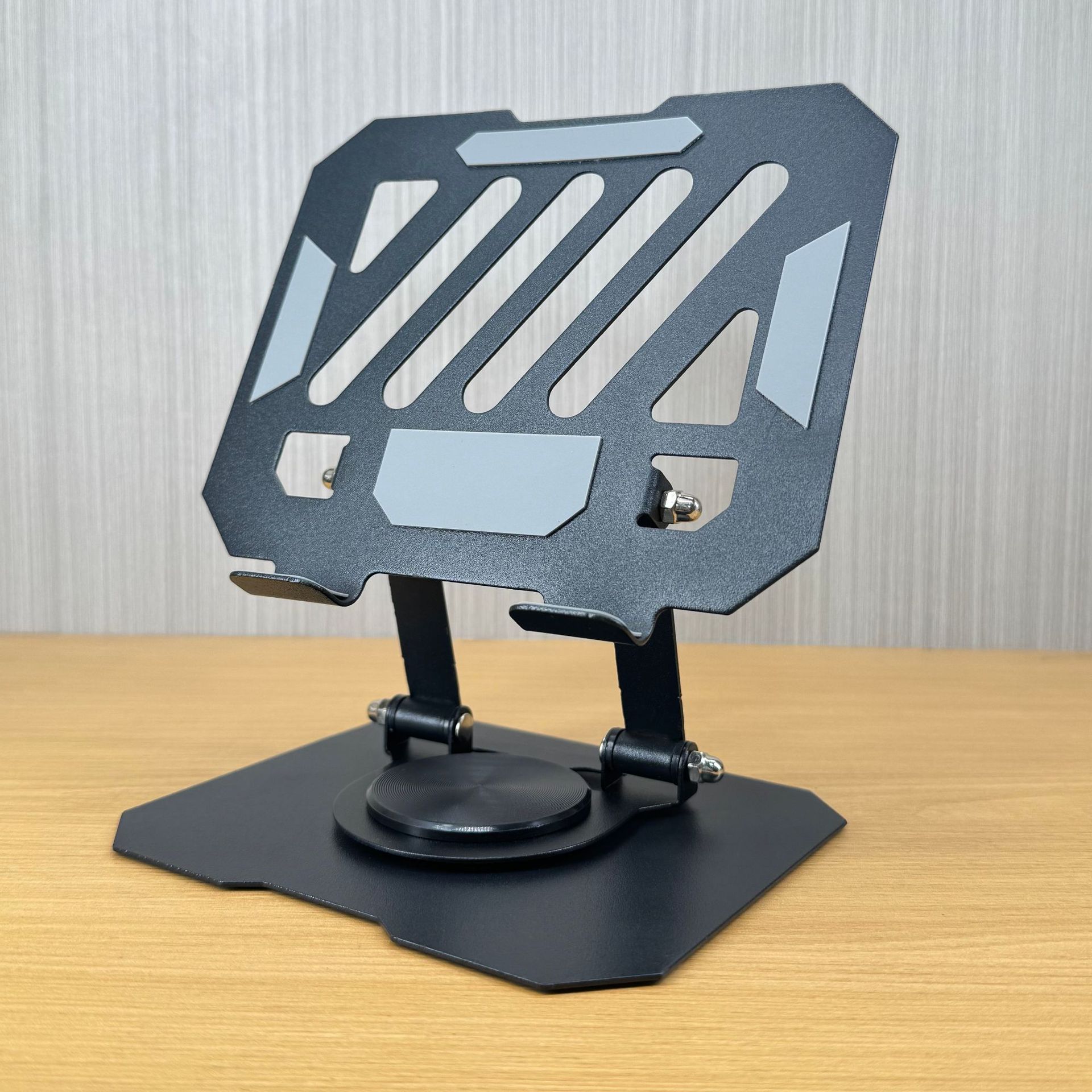 Popular carbon steel 360-degree rotating mobile phone holder desktop metal portable storage foldable lazy broadcast live streaming holder