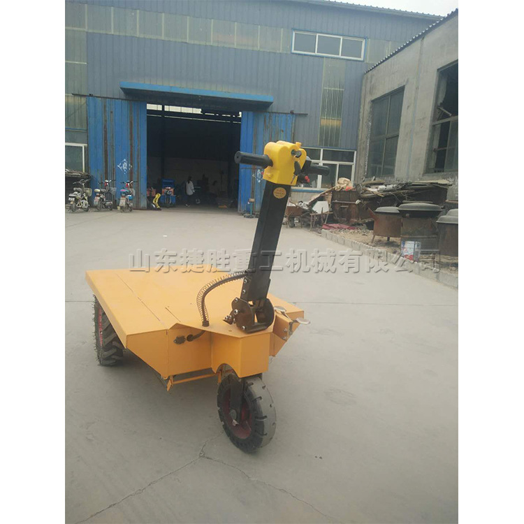 Carro plano eléctrico sitio de construcción Carro de ladrillo de tres ruedas carro pequeño pasillo elevador carro