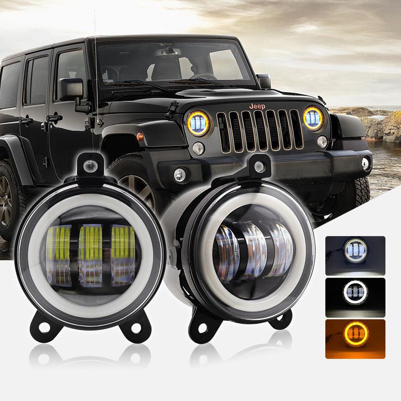 Светодиодные противотуманные фары Angel Eye для Jeep Wrangler