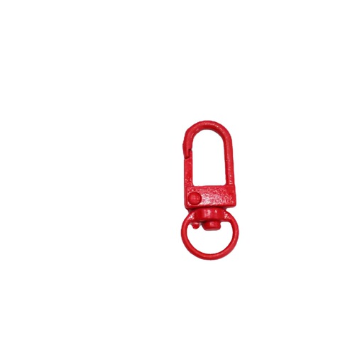 Colorful painted metal hardware hook diy jewelry accessories spring dog buckle U-shaped door buckle rotating key chain pendant