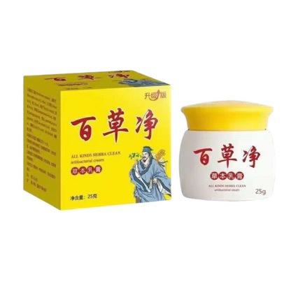 【Authenticity Guaranteed】Baicaojing Herbal Cream 25g External Herbal Antibacterial Anti-Itch Soft Ointment