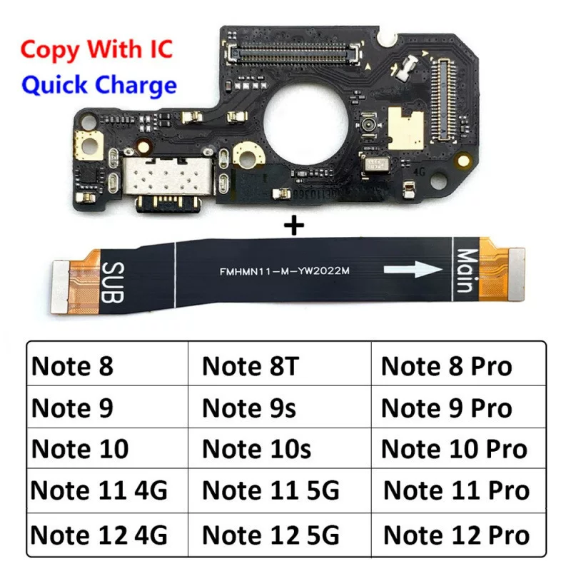 Новый для Xiaomi Redmi Not 7/8T/9S/10/10S/11/12 Pro Plus