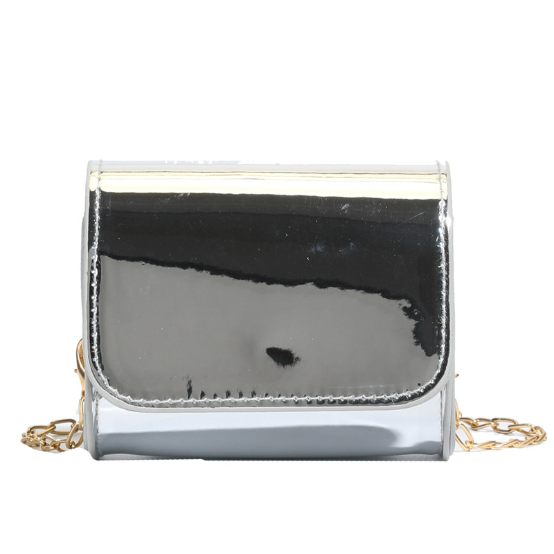 Bolso popular coreano para niños y niñas, bolso de hombro de moda láser brillante para bebés, nuevo bolso de cadena mini para niños