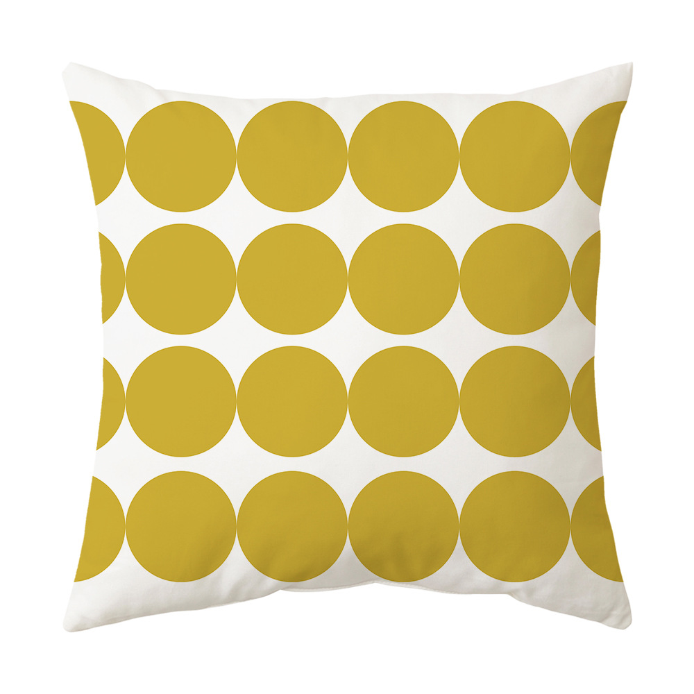 Morandi Geometry Set Dutch Headrest Velvet Sofa Cushion Waist Pillow_voghion.com