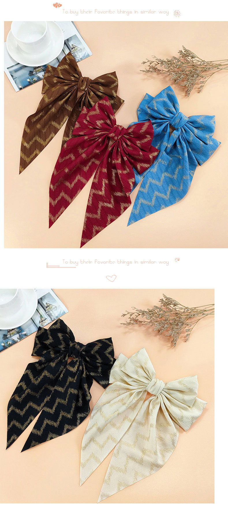 Korean New Bow Ribbon Hairpin Fashion Hairpin Female display picture 2