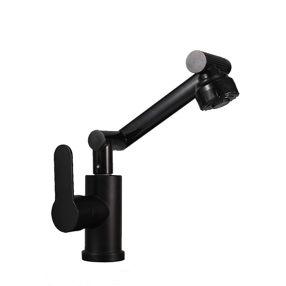 Grifos de lavabo caliente y frío, grifos de brazo robótico rotativos, cocina, baño, lavabo facial, grifos