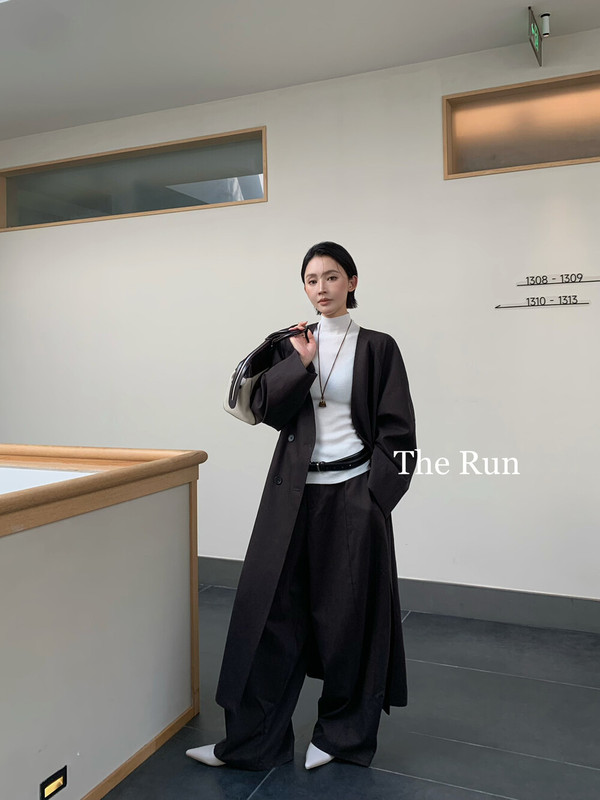 【The Run 】7061# 十三行极简老钱风简约百搭直筒宽松休闲裤|undefined