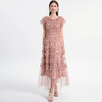 Платье, французский стиль, пышные рукава, открытые плечи