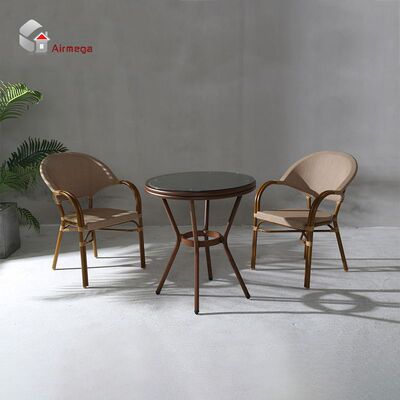 户外藤椅桌椅庭院阳台花园咖啡厅编藤椅子露天休闲藤编桌椅组合