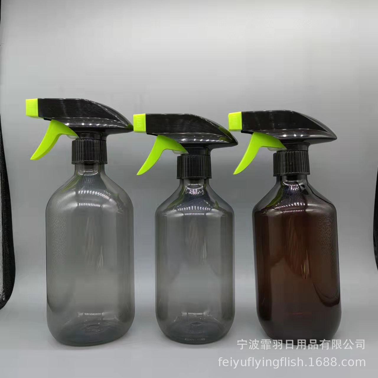 400ML500ML手扣式方枪瓶汽车清洁剂瓶喷壶玻璃水园艺浇花喷雾瓶化