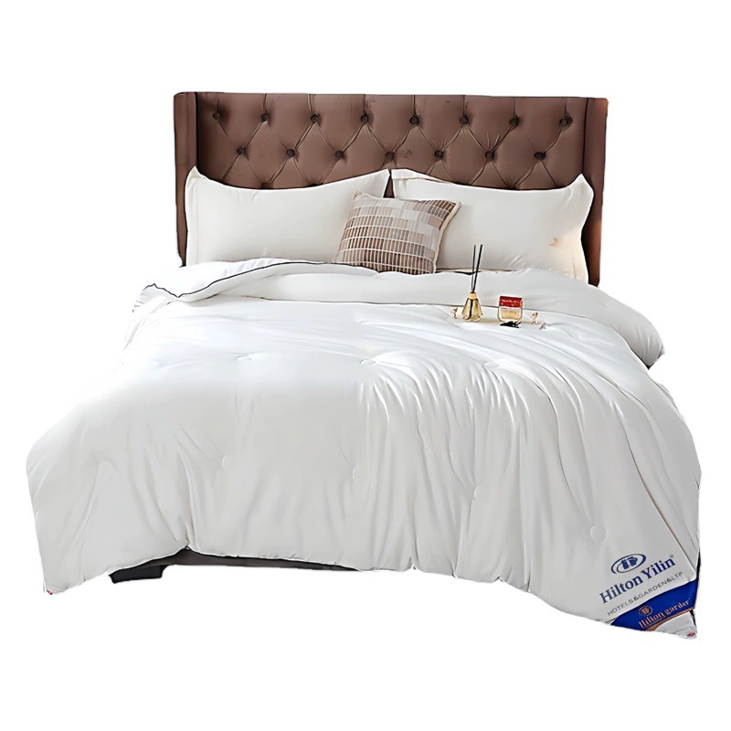 Шелковое хлопковое одеяло отеля Hilton, весенне-осеннее одеяло, полностью хлопковое одеяло для кондиционирования воздуха, студенческое зимнее одеяло, подарочное одеяло для отелей и гостиниц.