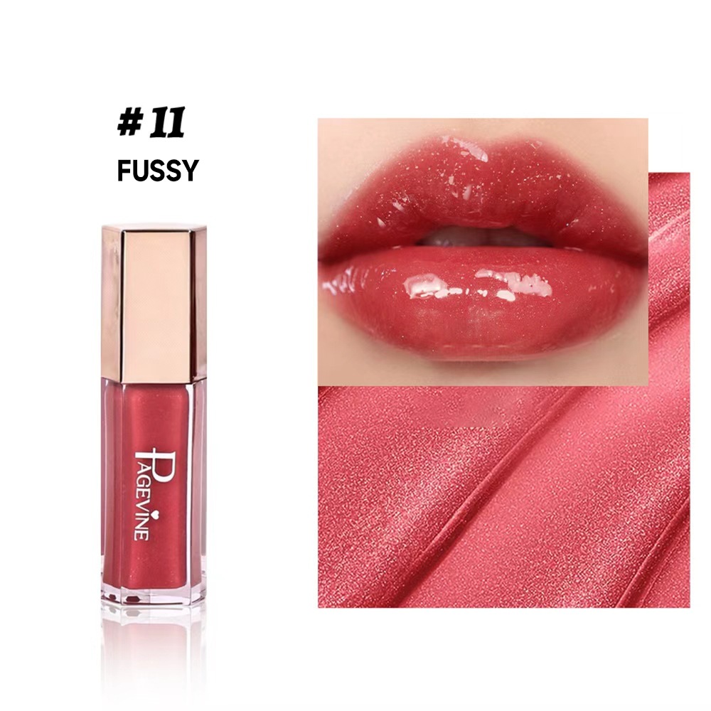 Cross-border PAGE VINE nuevo esmalte de labios de flujo, esmalte de labios de color acuoso, lápiz labial caliente, lápiz labial de miel