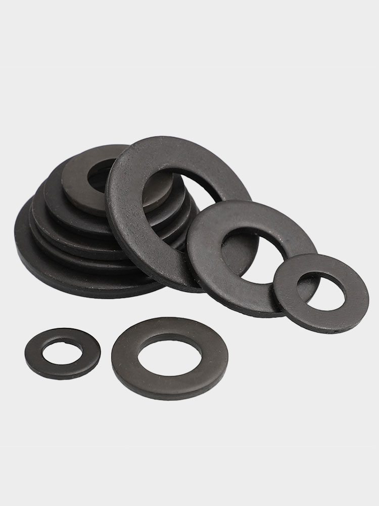M2-M30黑色8.8/12.9级平垫圈金属垫片加厚螺丝平垫片介子圆形